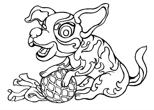 12 Chinese Zodiac animal colouring pages