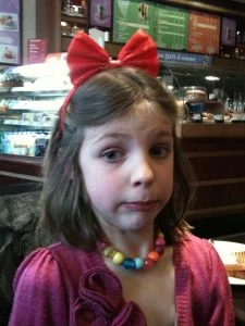Worried face from Chatterbox - well trying to look worried anyway...