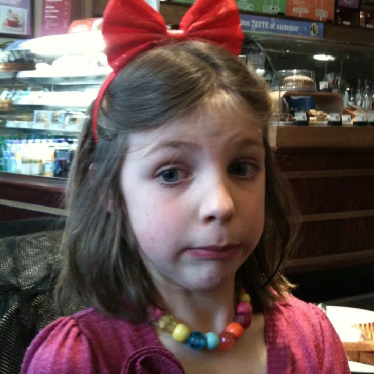 Worried face from Chatterbox - well trying to look worried anyway...