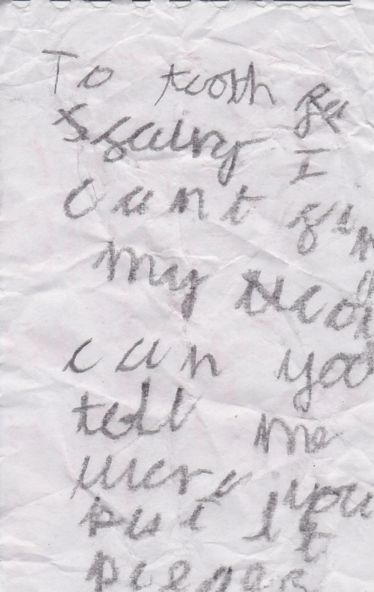 Chatterbox tooth fairy letter after *toothfairyfail*