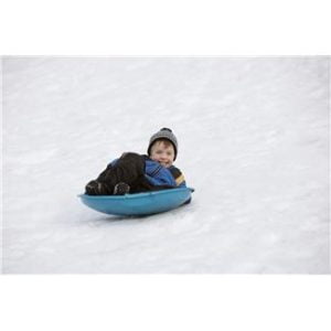 Snow days at school: Up and out sledging before 7.30am!