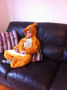 kids-onsies-review-sitting Kids onesies - sitting and chilling!