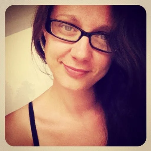 A person is wearing glasses.