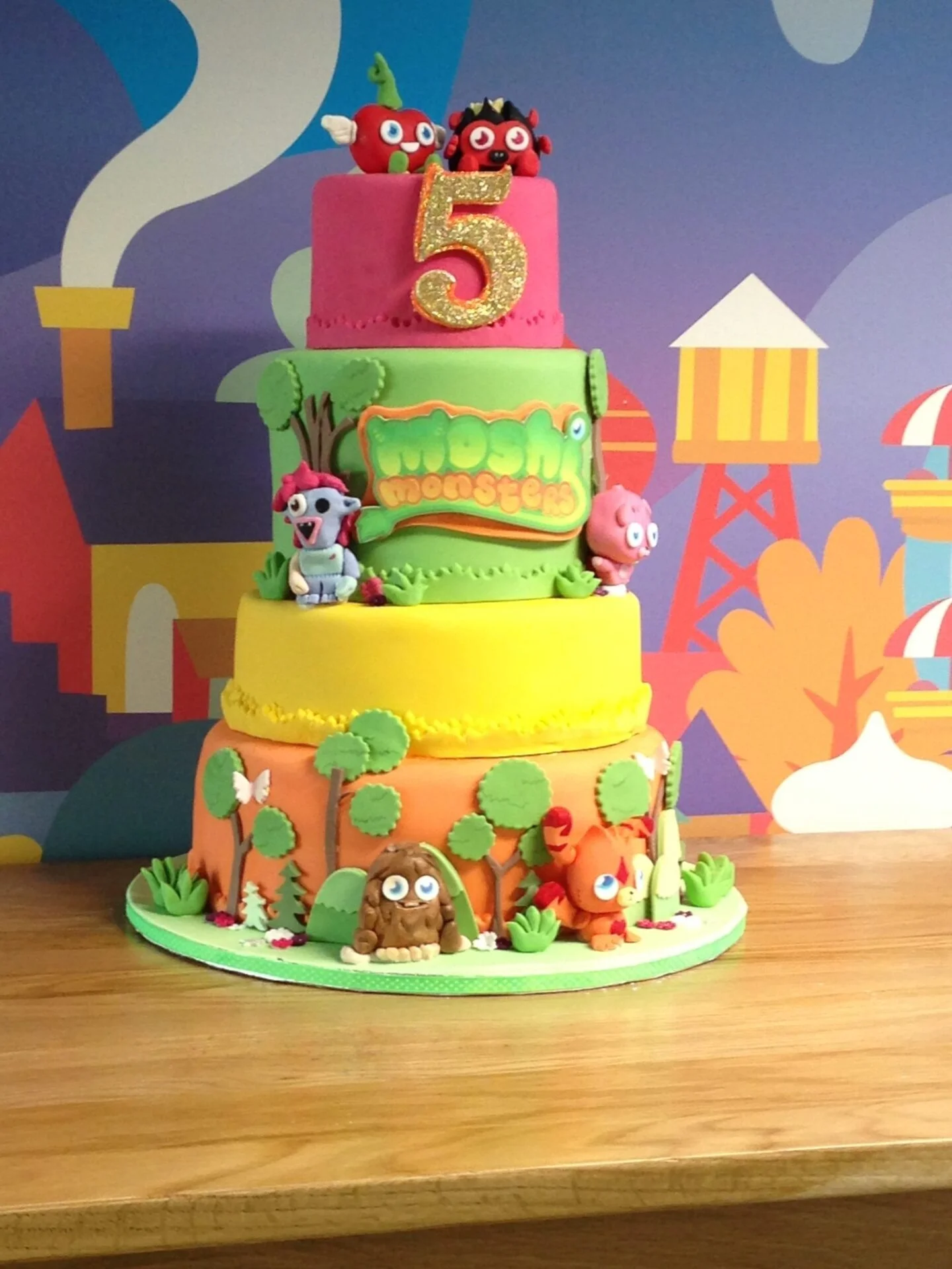 moshi-fifth-birthday-cake Moshi Monster Cake