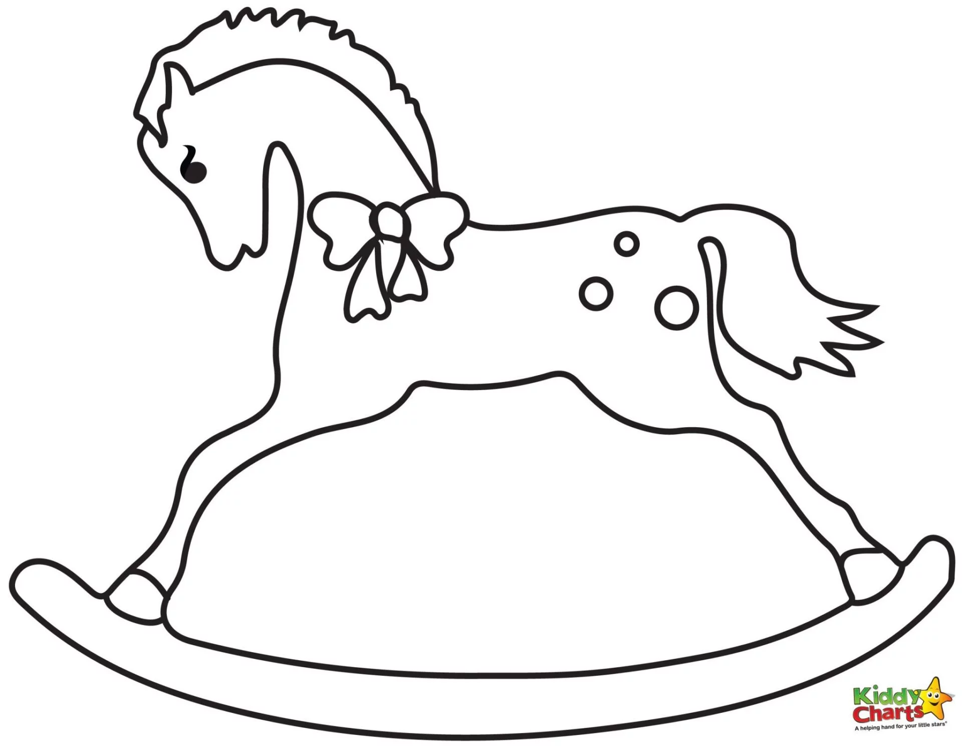 Rocking horse coloring pages