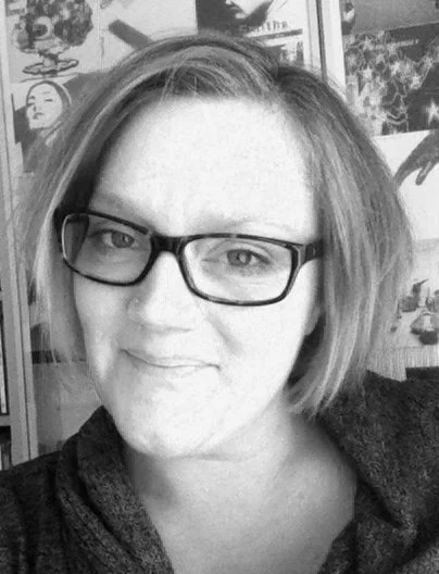 A person is wearing glasses.