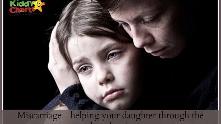 This image is about providing support to a daughter who has experienced a miscarriage.