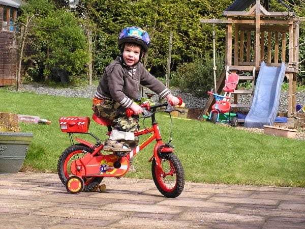 Garden memories: Learning to ride
