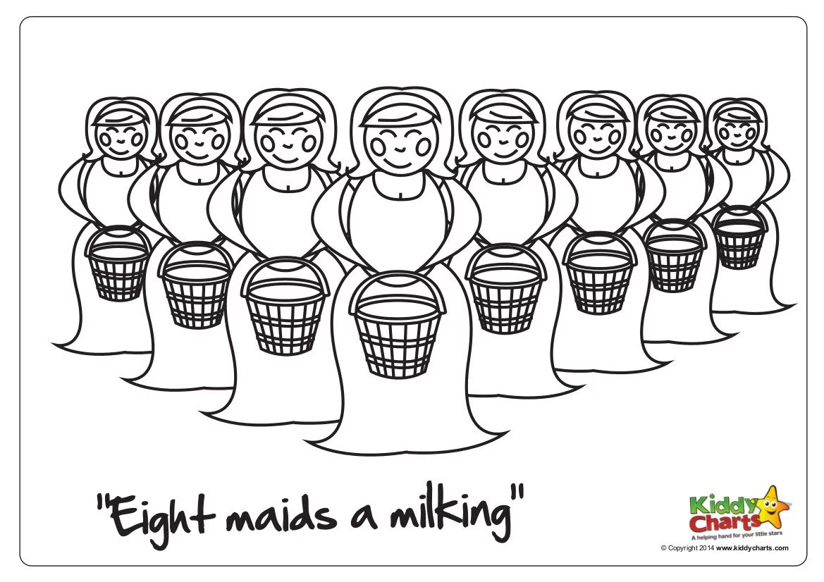 8 maids a milking
