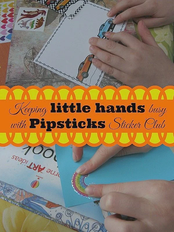 Have you ever heard of sticker clubs for kids? Neither had we until we found out about Pipsticks...monthly stickers for keeping little hands busy and having fun!