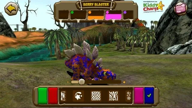 Dino Tales Berry Blaster helps you change your Dinosaur's colour when you want