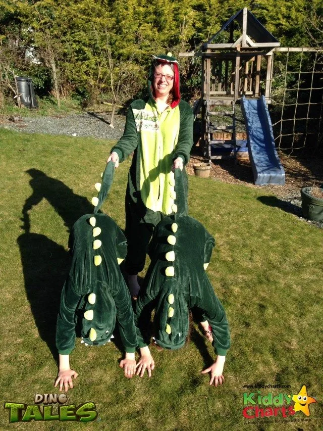 My Dinosaurs are saddled up and we are ready to boogie in the Comic Relief Danceathon!