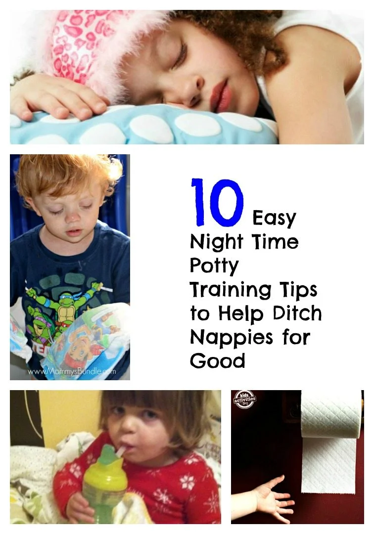 If you&rsquo;re searching for night time potty training tips look no further! Here are 10 of the most useful suggestions from real parents to help you get rid of nappies forever.