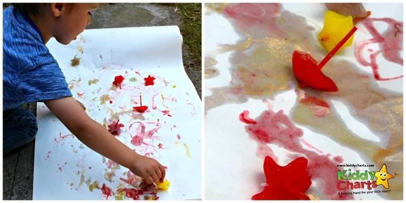 We have had great fun with our brightly coloured ice paints and our taste safe ice paints are perfect for little ones who put everything in their mouths.