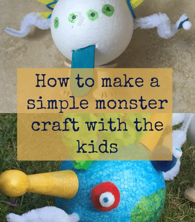 We have made a simple monster craft with the kids - have a monsters ball...or at least make a monster with one!