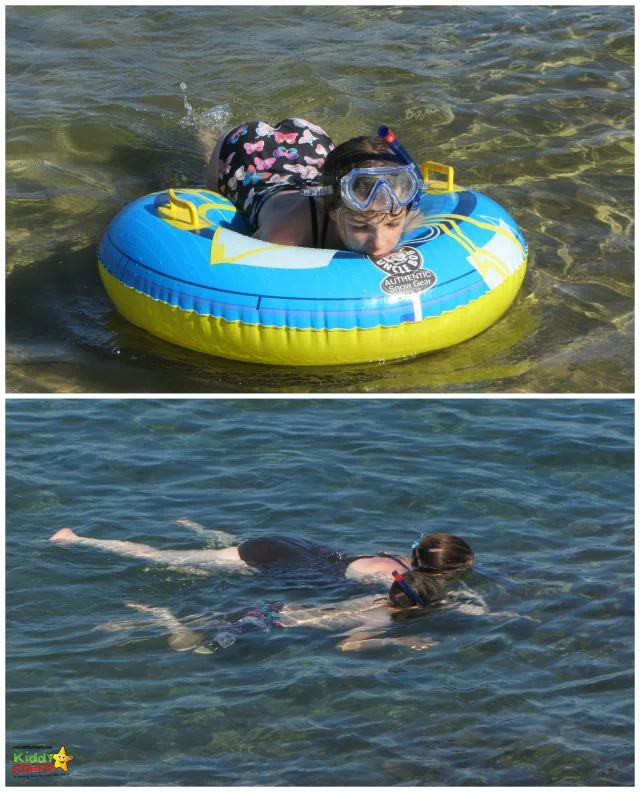 Trying out the snorkelling at Cavalaire Sur Mer near Saint Tropez