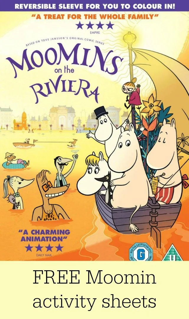 To celebrate the Moomins DvD release of Moomins on the Riviera, we have some fantastic kids activity sheets for you free on the blog - why not take a look?