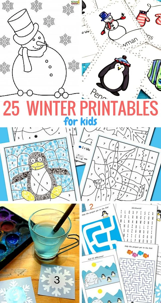 25 Free Winter Printables