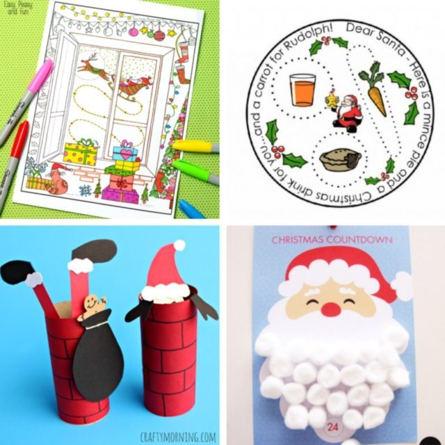 25 Santa Printables and Crafts