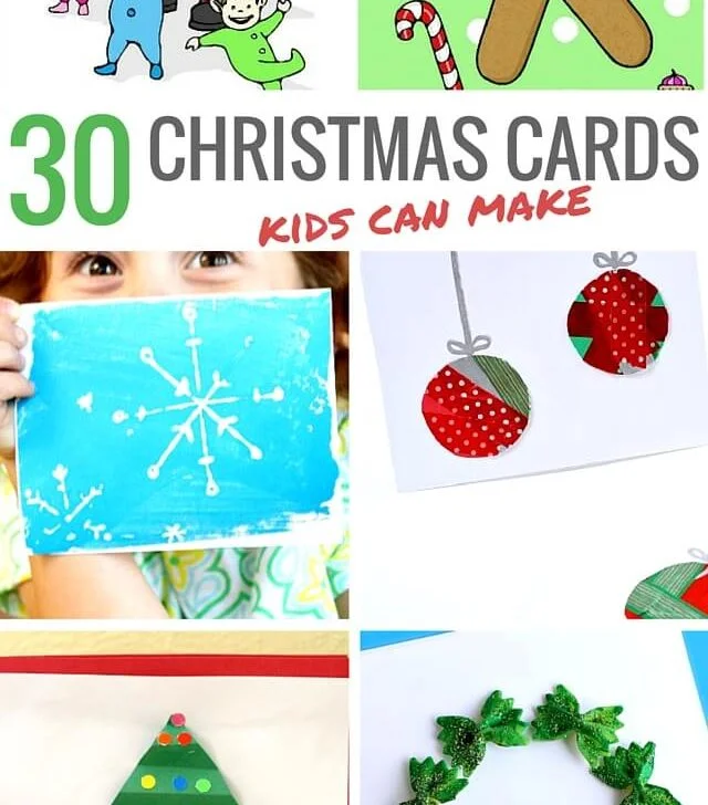 30 Christmas Cards Kids Can Make