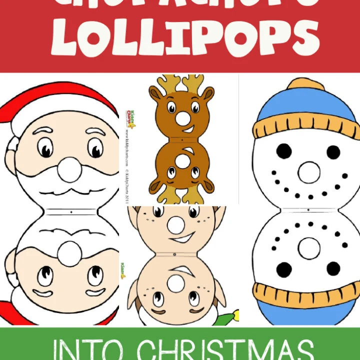 Free templates for turning Chupachups Lollipops into your favourite Christmas Characters - visit and get them FREE now! #Christmas #Stockings #Gifts