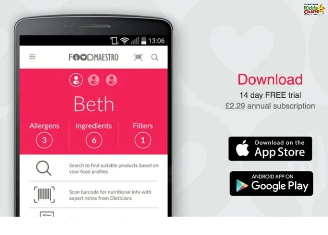 Food Maestro is an app that allows you to check your shopping to help you avoid specific ingredients, and check sugar content, if you have allergies, or cultural exclusions for your food.