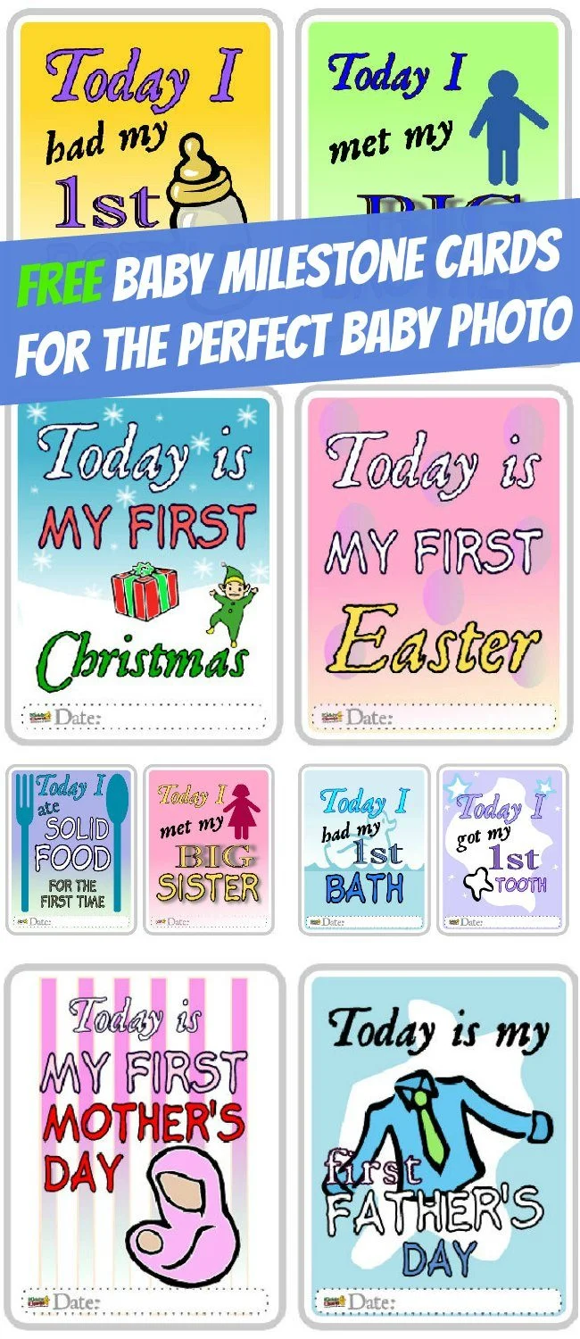 Free Baby Milestone Cards for the Perfect Baby Photo