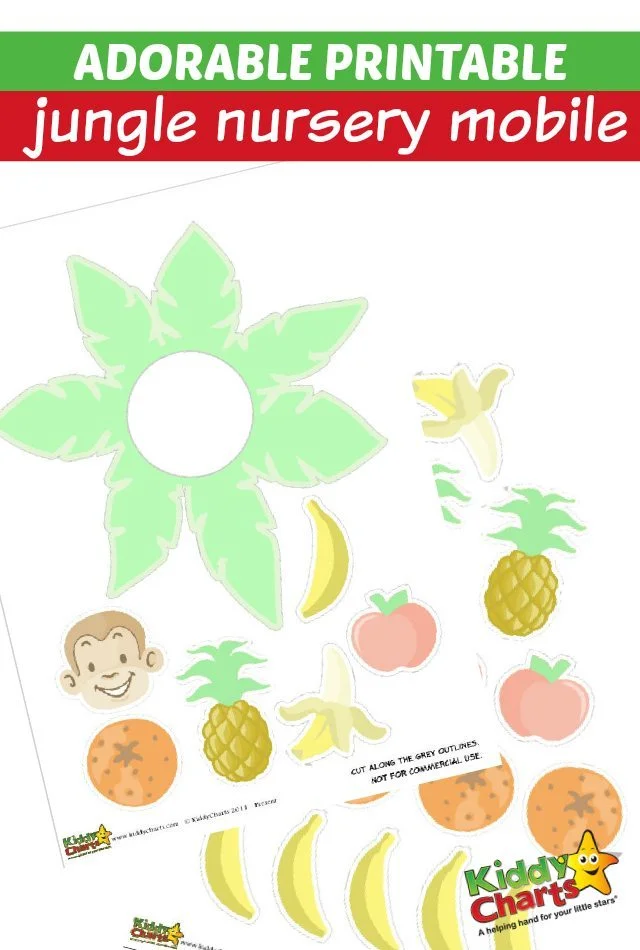Adorable Printable Jungle Nursery Mobile