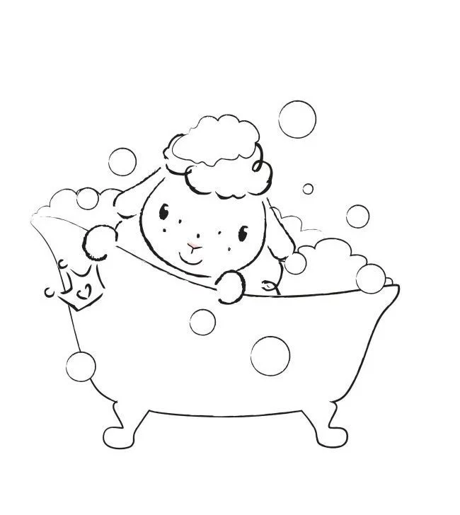 Sheep coloring page