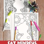 We LOVE mindful coloing, and we have some amazing adults and kids mindful coloring, including this gorgeous cat coloring sheets. Go check them, and our other adult and kids coloring sheets out. There are all FREE! #adultcoloring #coloring #mindfulness #cats