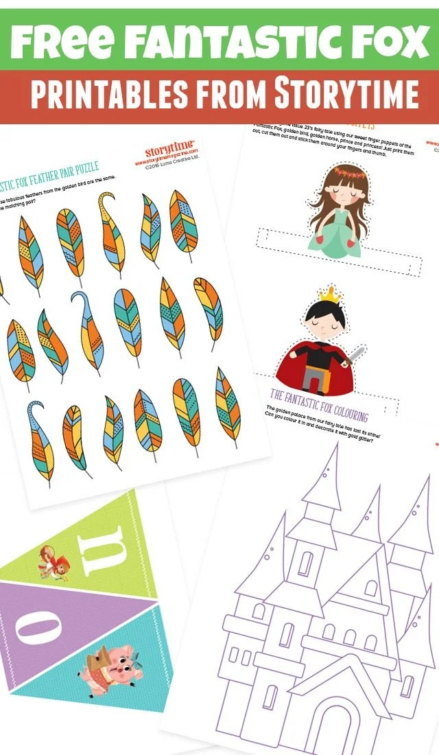 Free Fantastic Fox printables from Storytime