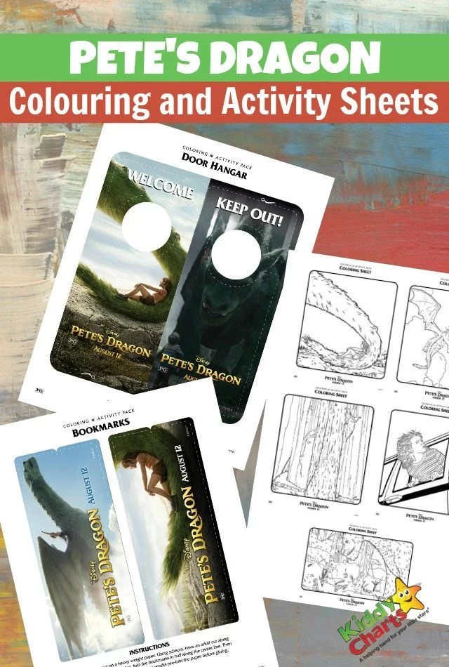Pete's Dragon Colouring and Activity Sheets