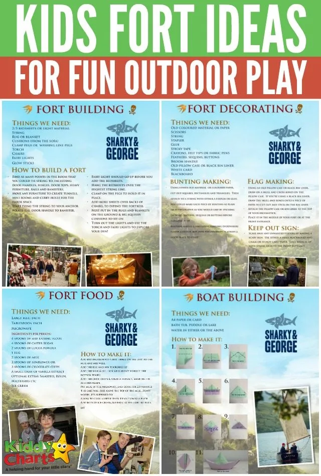 Fun kids fort ideas for fun outdoor play