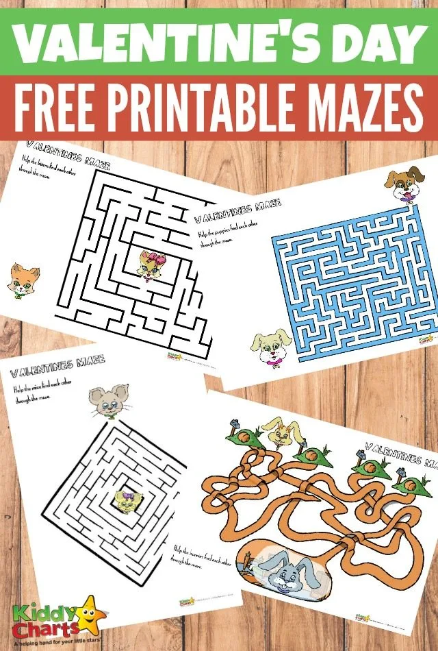 Valentine's Day maze activity