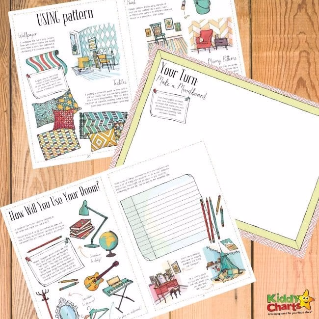 Design your own room coloring sheets and activities