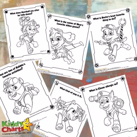 Free Printable Paw Patrol Activity Sheets and Colouring