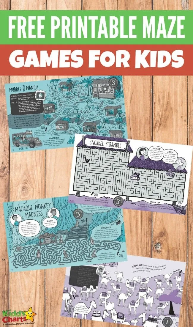 Free printable maze games for kids with Lonely Planet