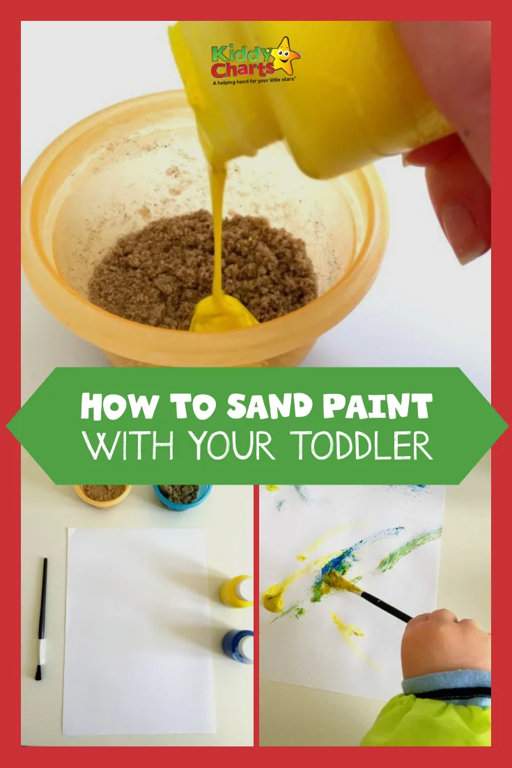 We've got all you need to know on how to do sand painting with your toddler - come and see us to find out how much fun it can be! #toddlers #crafts #kidsactivities #painting