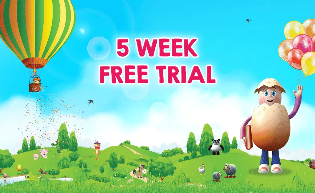 Reading Eggs is a great way for the kids to learn to read - and we've got a free trial for FIVE weeks for you - pop along an find out more!