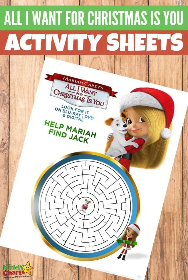All I want for Christmas is you activity sheets for kids. #activitysheets #freeprintablesforkids #printableactivity