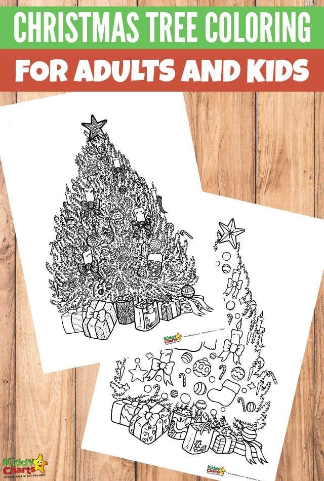 Christmas tree coloring for adults and kids #coloringpages #coloringpagesforadultsandkids #freeprintablecoloringpages