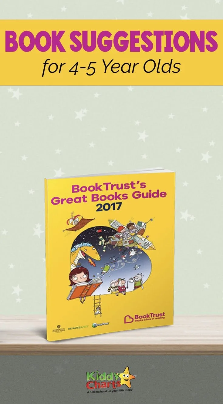 Use the book suggestions for 4-5 year olds to to engage children in reading from an early age for more chance in their future education.