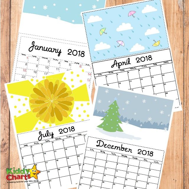 2018 Free Printable Calendar