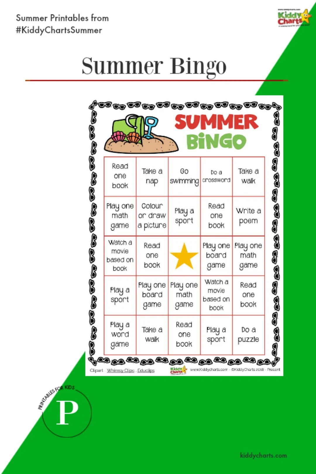 Another great activity in our summer series - Sumemr Bingo - do check out the others in our Summer Coutndown!