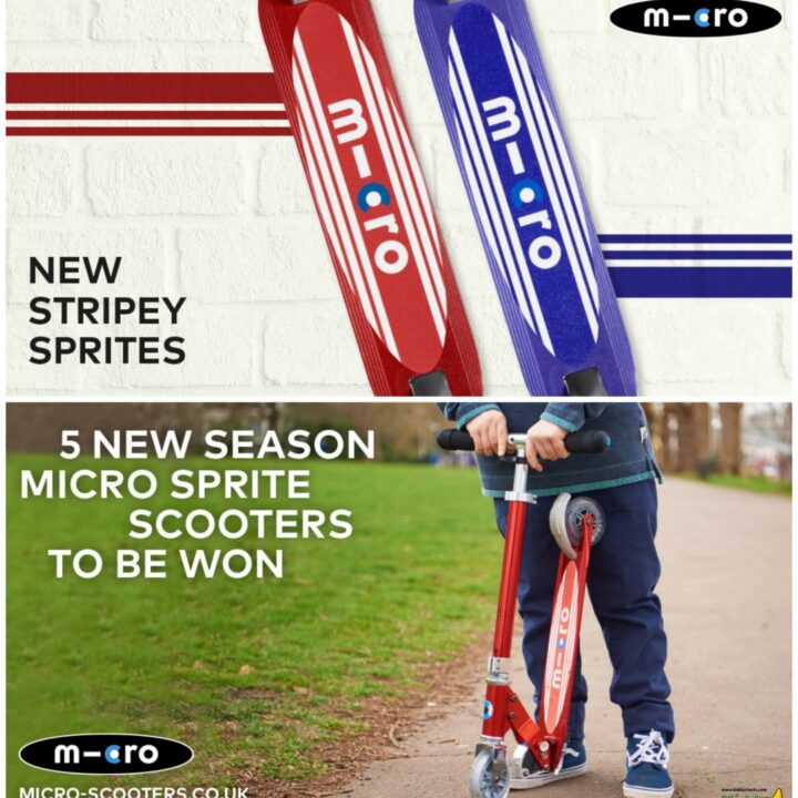 Five new season Micro Sprite scooters are being given away by Micro-Scooters.co.uk as part of a competition.