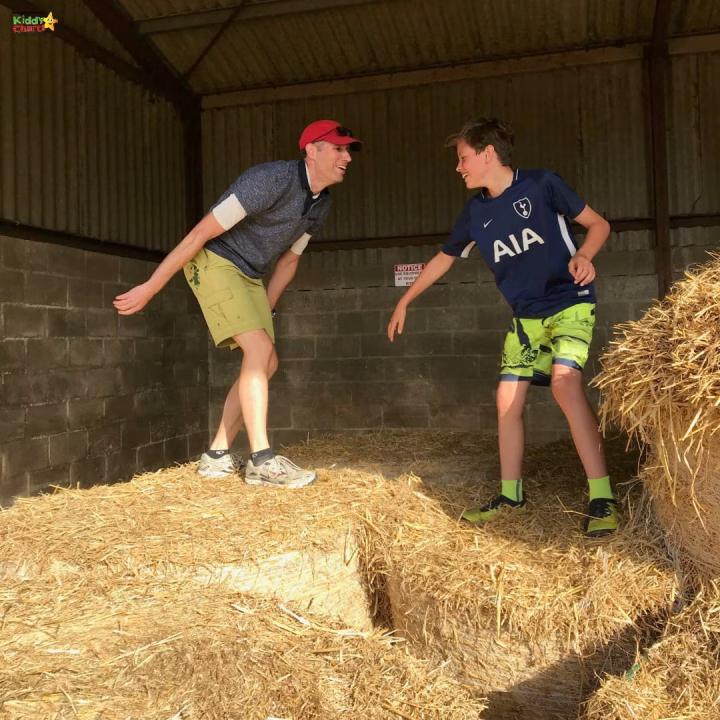 There is nothing like a bit of hay bale fun; check out the Featherdown Review on the site - we love Glamping now! #glamping #uktravel #kids #travel