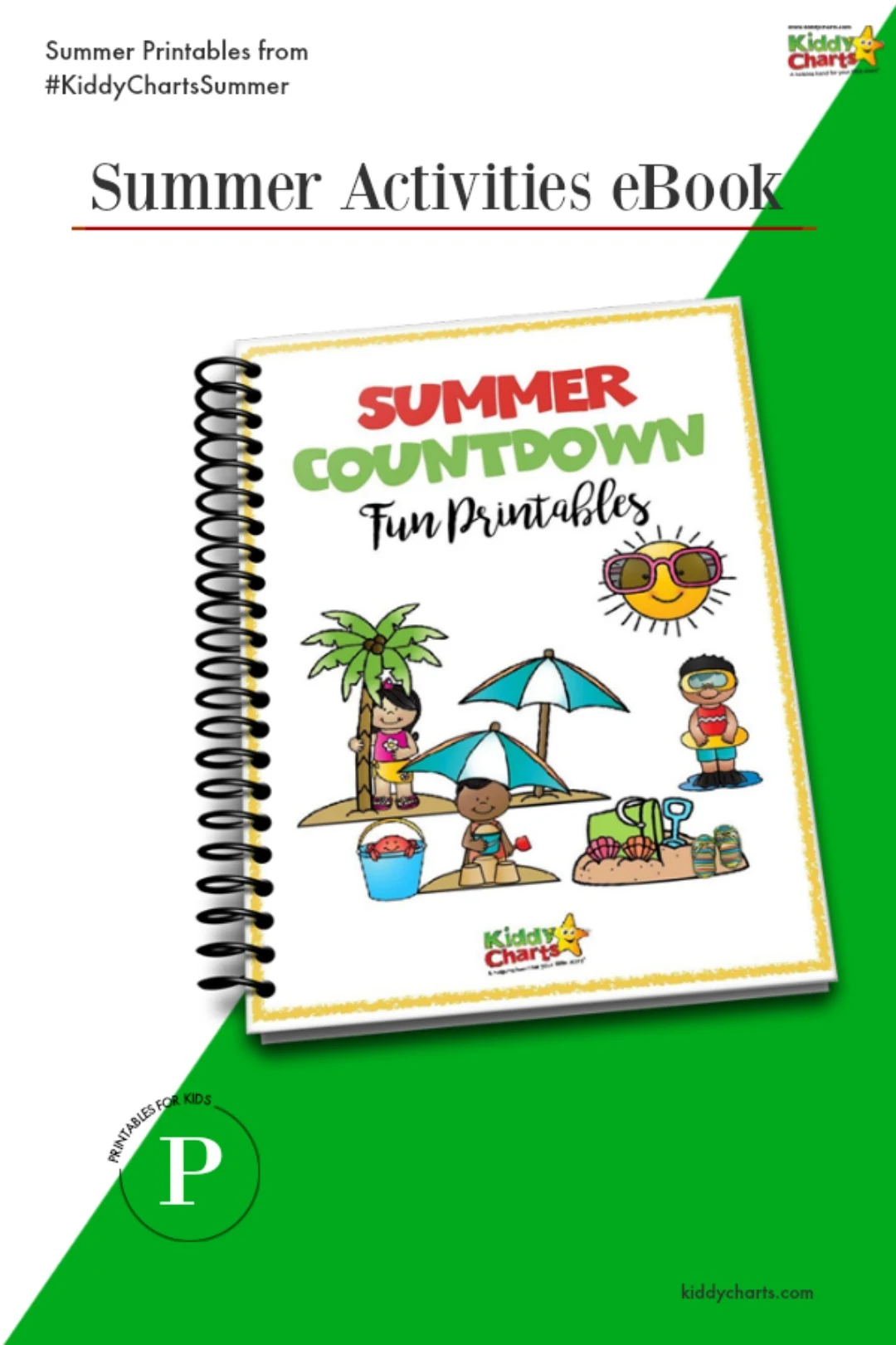 Summer activities eBook - completely free with 12 great activity sheets for the kids to have fun with anytime of year! #summer #kids #printables