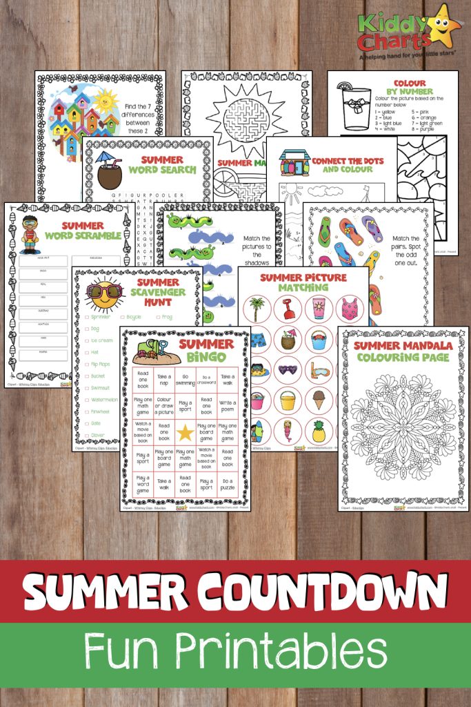 Summer themed activity eBook #KiddyChartsSummer