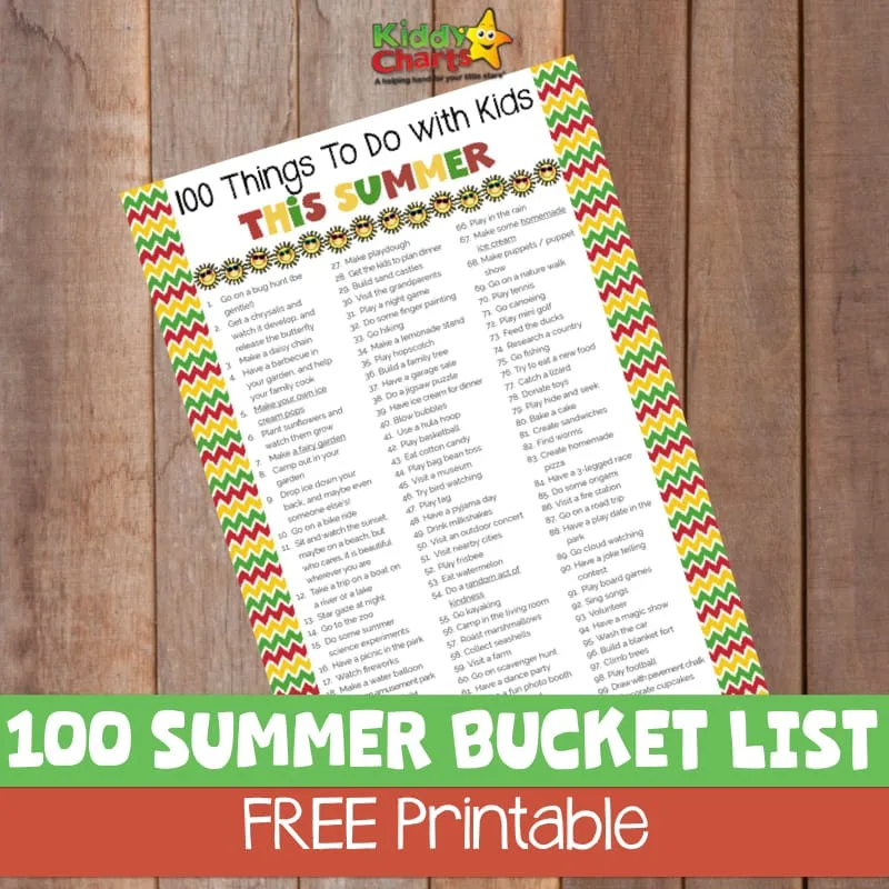 The Ultimate Summer Bucket List - 100 Ideas Kids will Love!