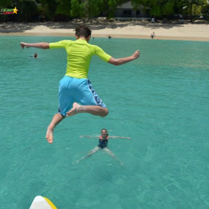 If you are going to Barbados with kids - make sure you do a Catamaran trip and pack a costume. See what else we got up to on the site. #kids #travel #Barbados #Caribbean